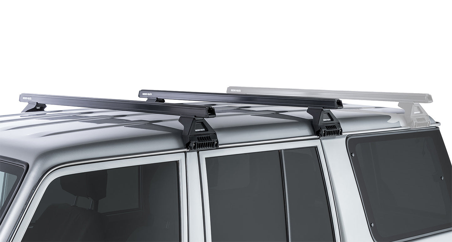 Heavy Duty RL110 Black 2 Bar Roof Rack