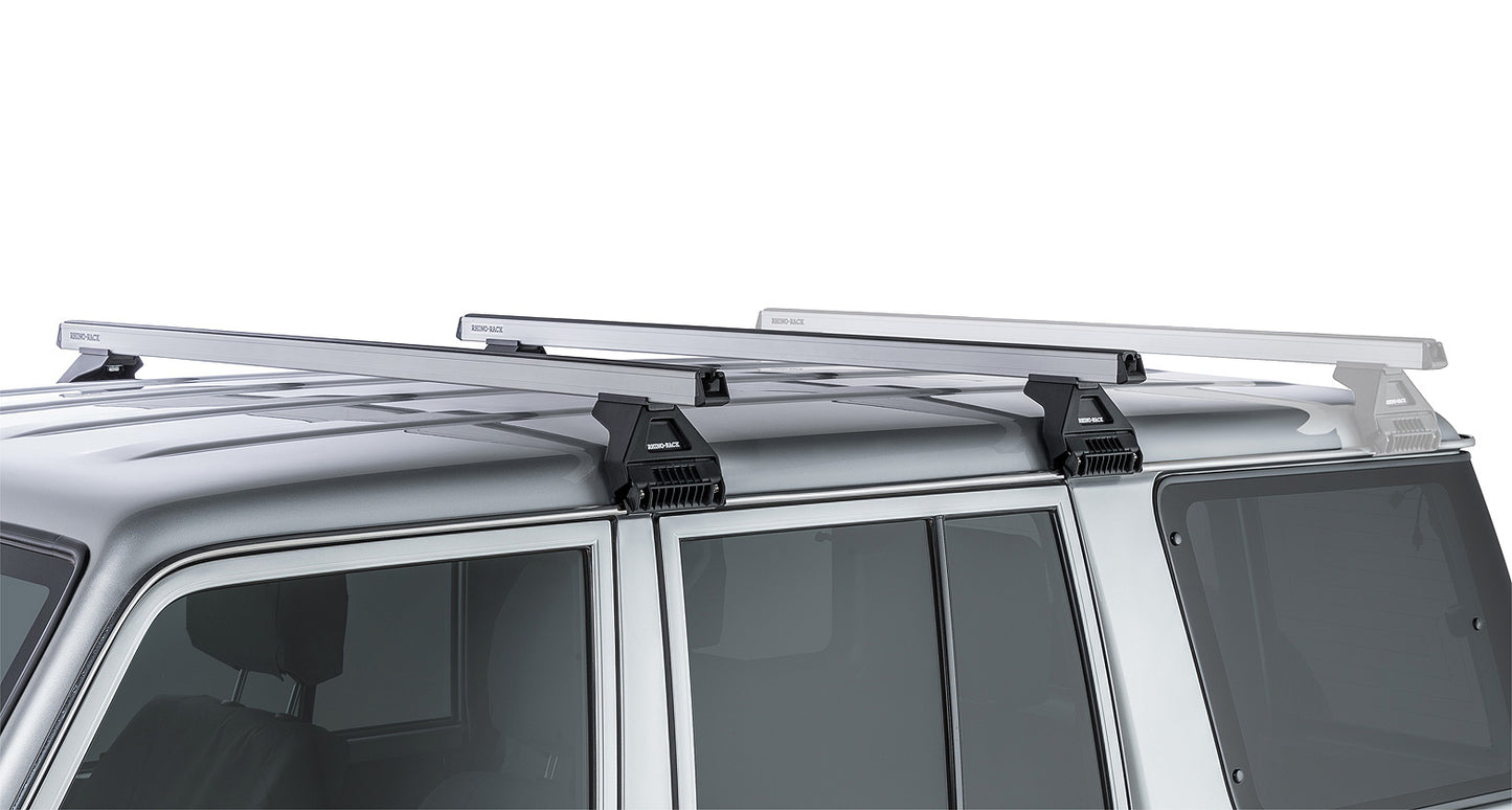 Heavy Duty RL110 Silver 2 Bar Roof Rack