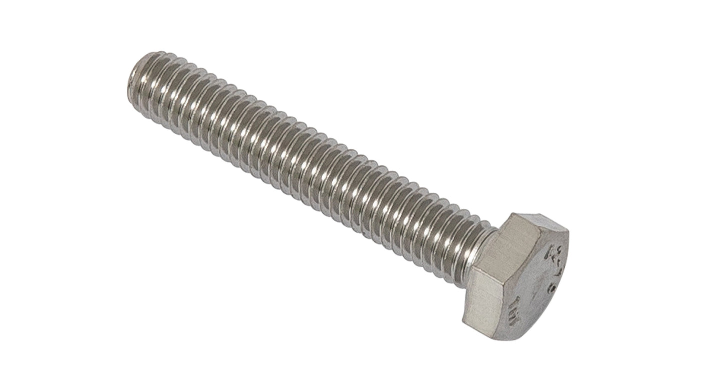 M6 X 35mm Hex Set Screw (Stainless Steel) (6 Pack)
