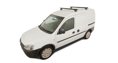 Heavy Duty RLTP Black 2 Bar Roof Rack