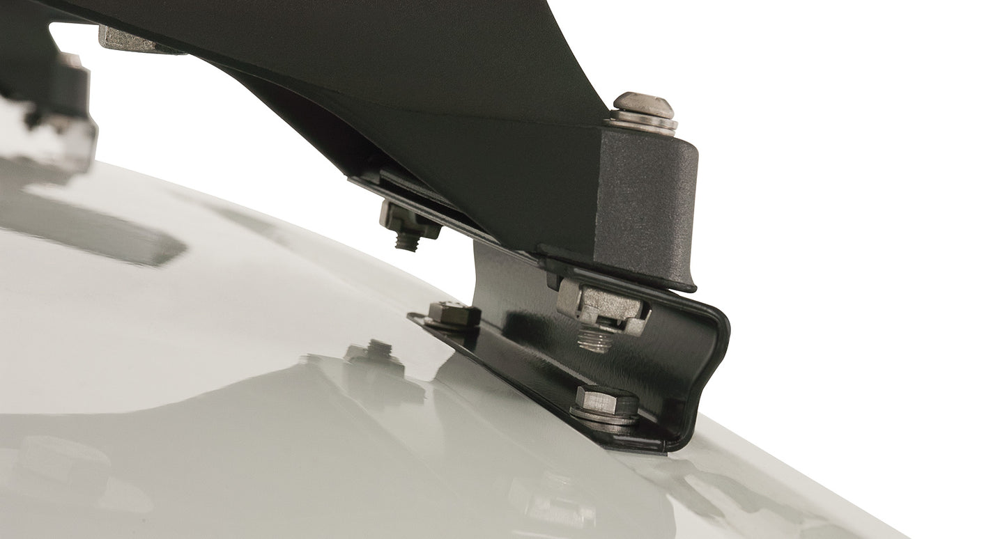 Heavy Duty RLTP Black 2 Bar Roof Rack
