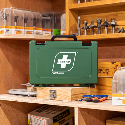 FastAid DIY Workshop™ Plastic Portable First Aid Kit