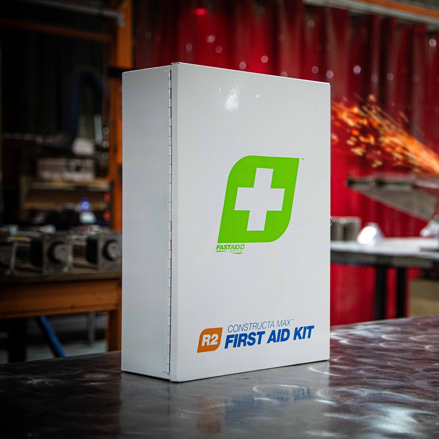 FastAid R2 Constructa Max™ Metal Cabinet First Aid Kit