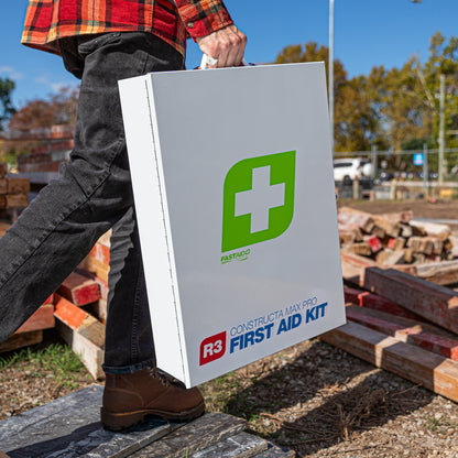 FastAid R3 Constructa Max Pro™ Metal Cabinet First Aid Kit