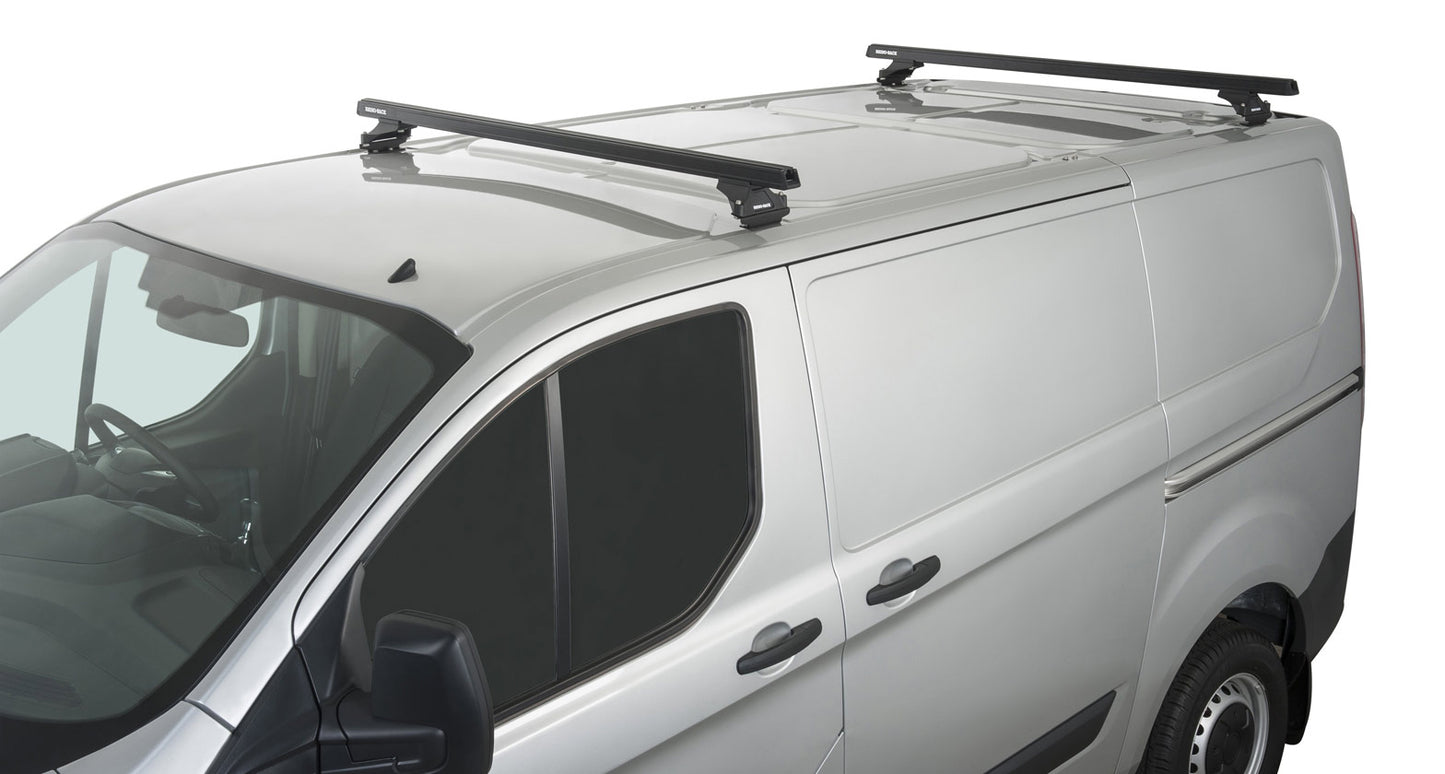 Heavy Duty RLTP Black 2 Bar Roof Rack