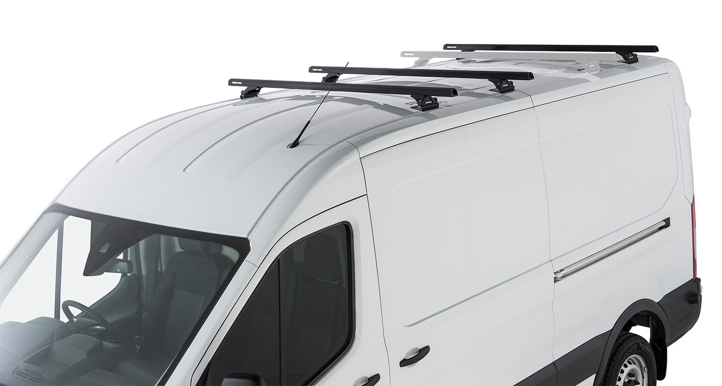 Heavy Duty RLTP Black 3 Bar Roof Rack