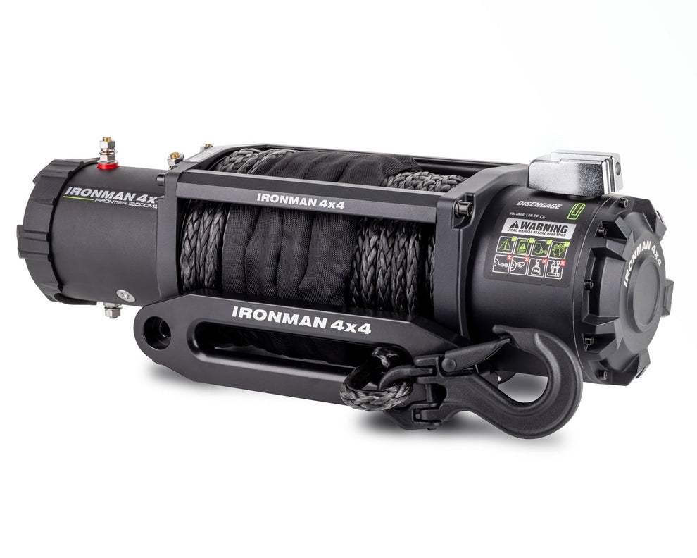 Frontier 12,000lb Synthetic Winch – Truracks Western Towbars and Bullbars
