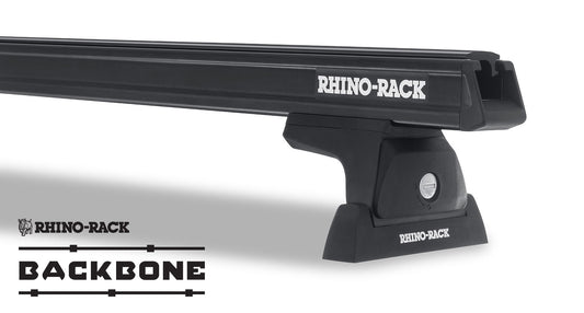 Heavy Duty RLT600 Black 2 Bar Rhino-Rack Backbone Roof Rack