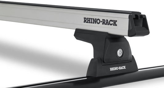 Heavy Duty RLT600 Trackmount Silver 2 Bar Roof Rack