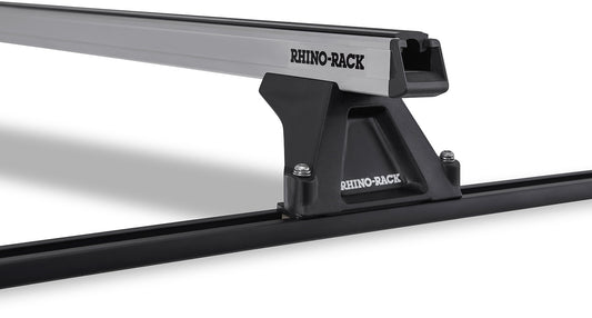 Heavy Duty RLTF Trackmount Silver 3 Bar Roof Rack