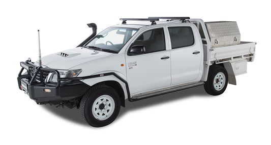 Heavy Duty RLT600 Trackmount Black 2 Bar Roof Rack