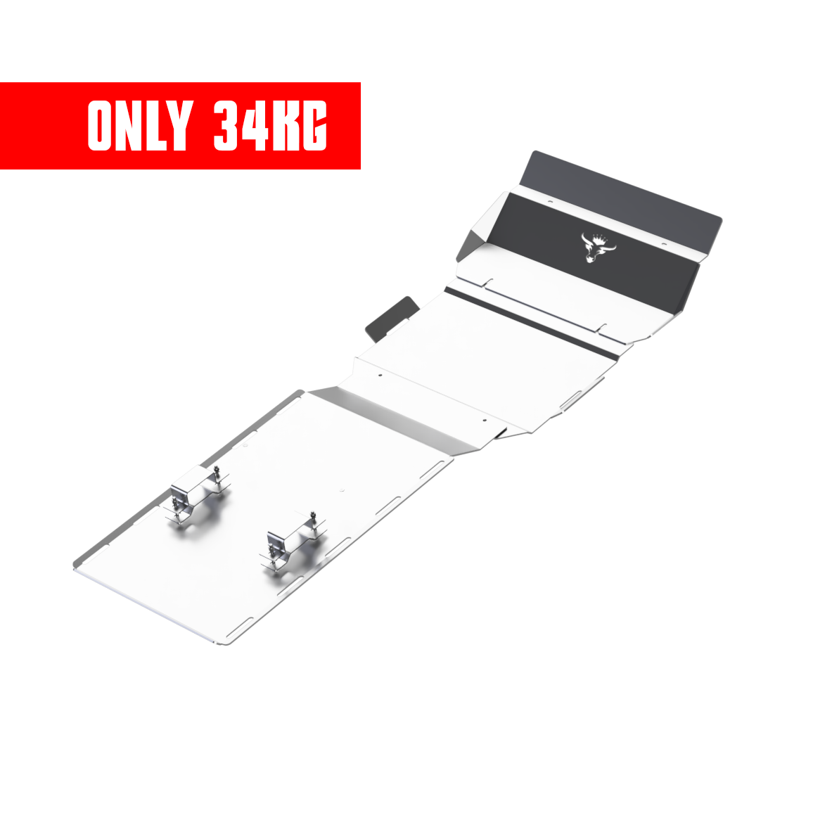 2015-2023 Toyota N80 Hilux 4mm Stainless Steel - Front, Sump and Transmission Bash Plates