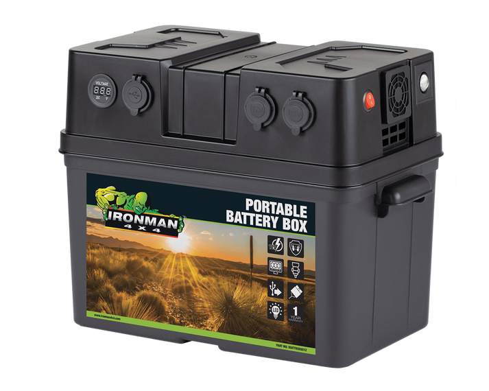 Portable Battery Box with DC Outlets for 4x4 – Truracks Western Towbars ...