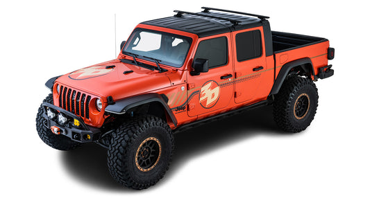 Vortex Black 2 Bar Rhino-Rack Backbone Roof Rack with RCL Legs