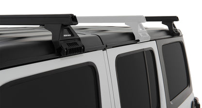 Heavy Duty RL110 Black 2 Bar Roof Rack
