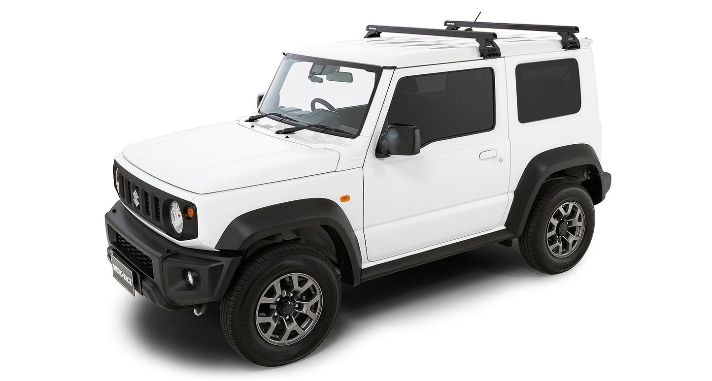 Heavy Duty RL110 Black 2 Bar Roof Rack