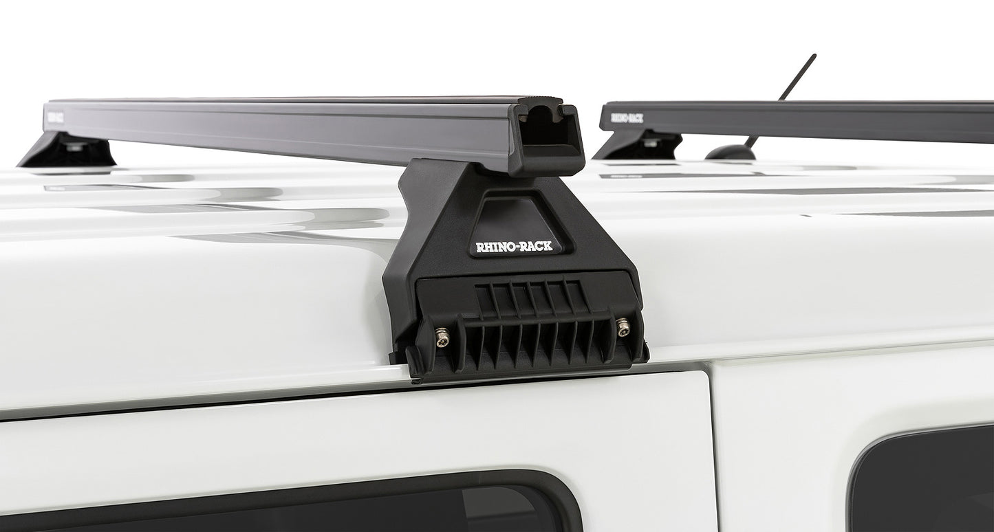 Heavy Duty RL110 Black 2 Bar Roof Rack