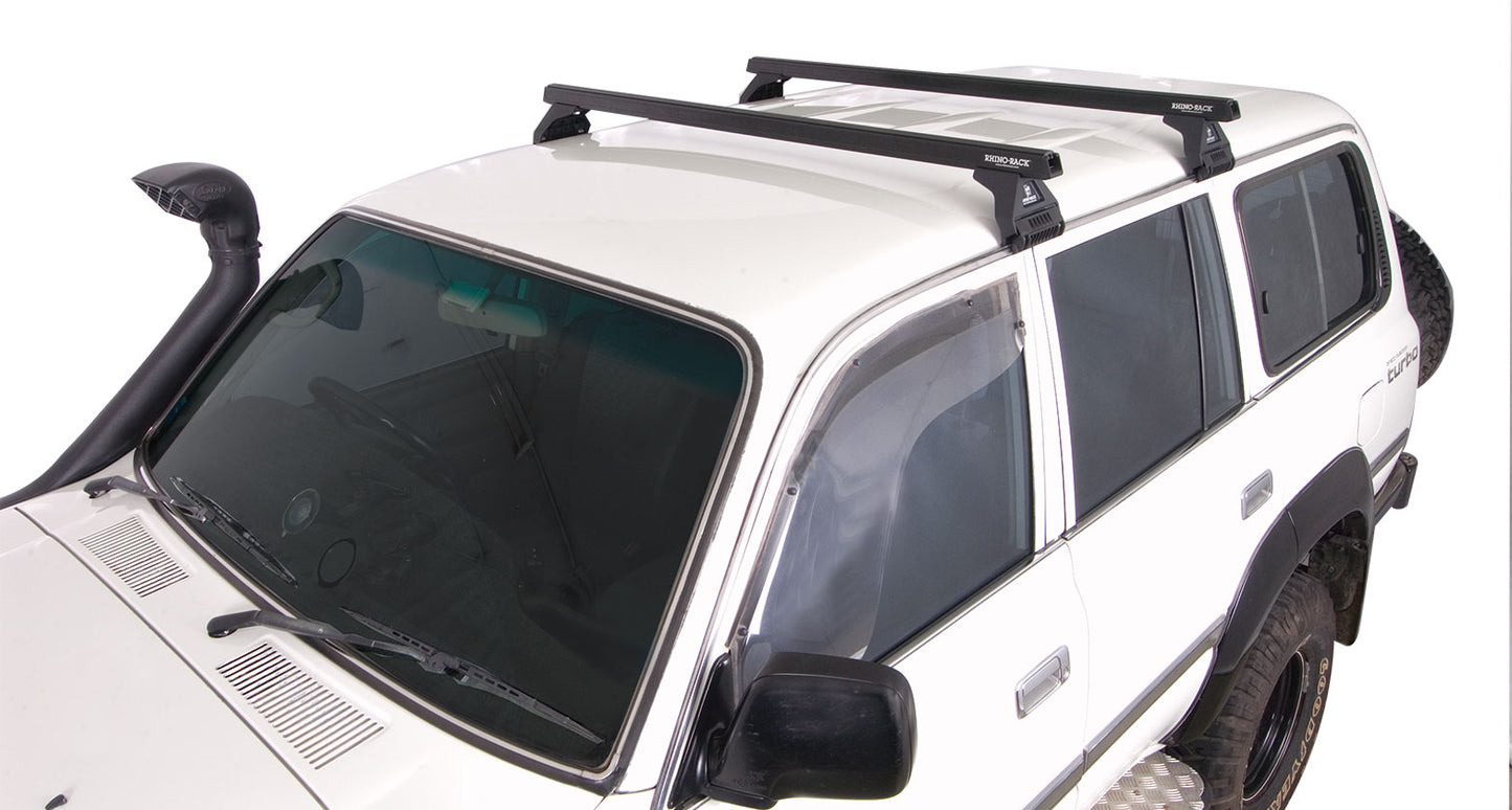 Heavy Duty RL110 Black 2 Bar Roof Rack