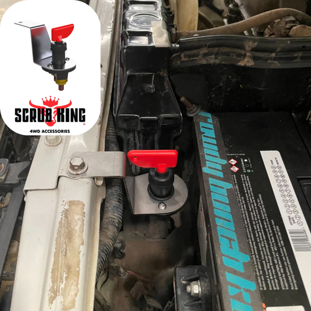 Toyota Landcruiser 80 Series 12V Winch/Battery Isolator Switch & Mount