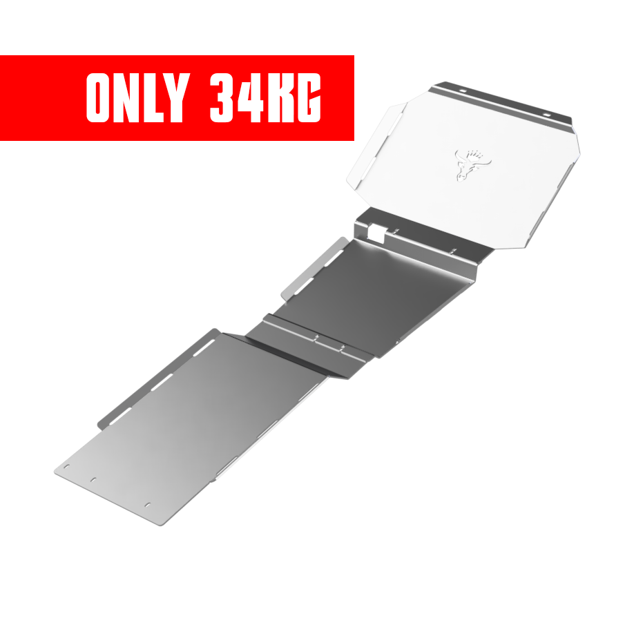 2012-2020 Mazda BT-50 4mm Stainless Steel - Front, Sump, Transmission & Transfer Case Bash Plates