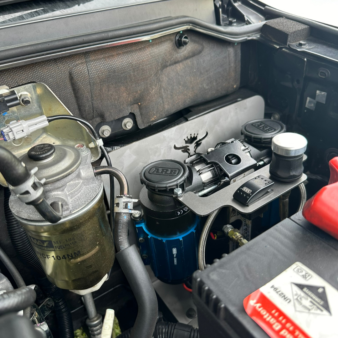 Mitsubishi Pajero NM-NX Onboard Air Compressor Mount (Engine Bay)