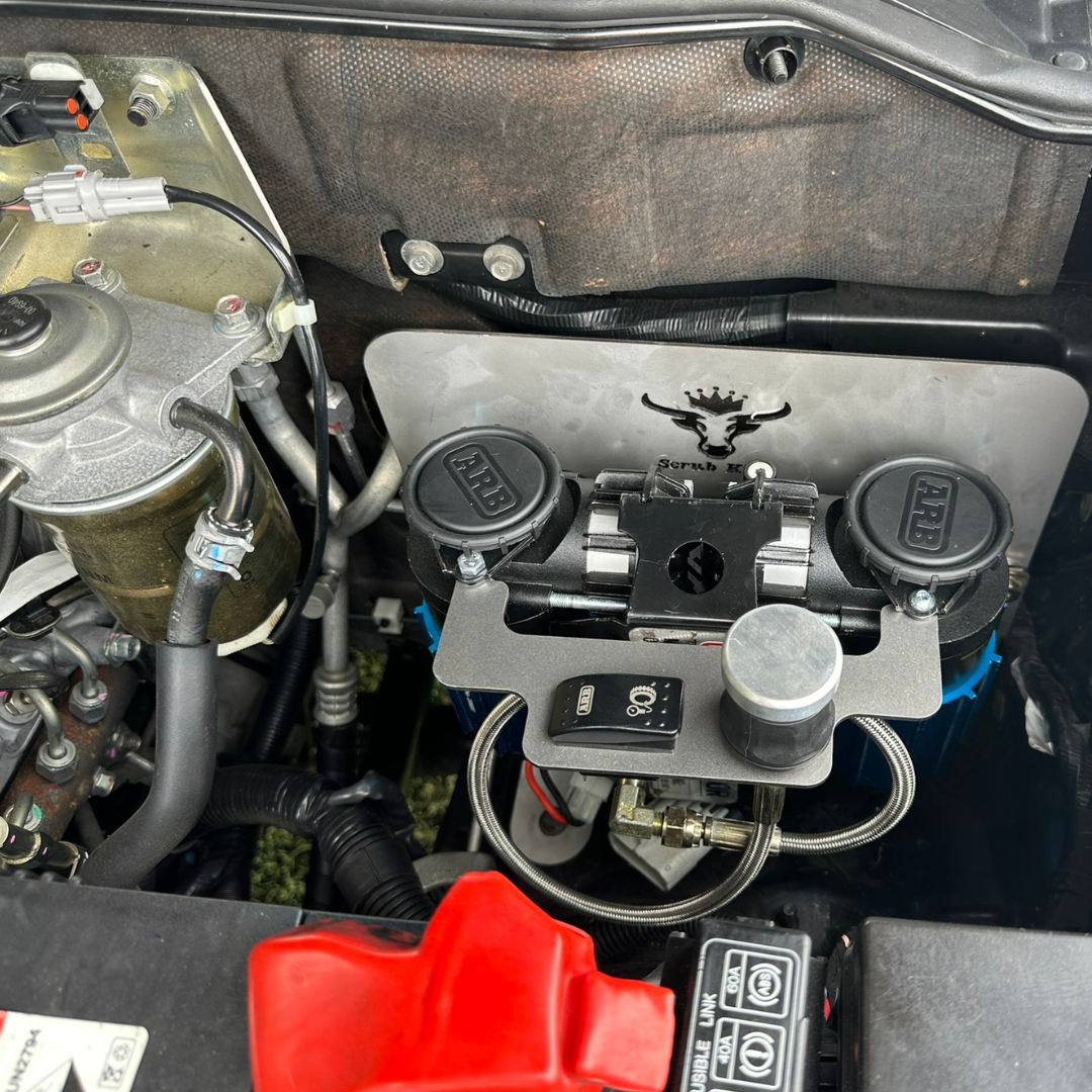Mitsubishi Pajero NM-NX Onboard Air Compressor Mount (Engine Bay)