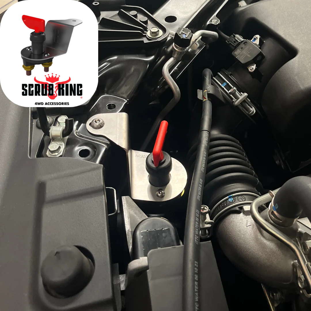 2022-2024 Mitsubishi Pajero Sport 12V Winch/Battery Isolator Switch & Mount