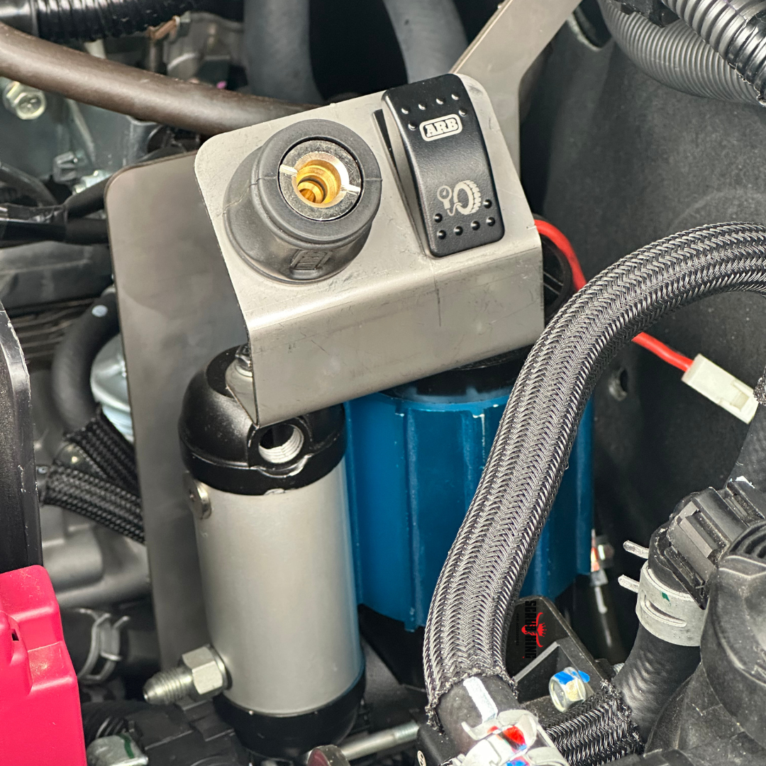2022-2024 Mitsubishi Pajero Sport Onboard Air Compressor Mount (Engine Bay)