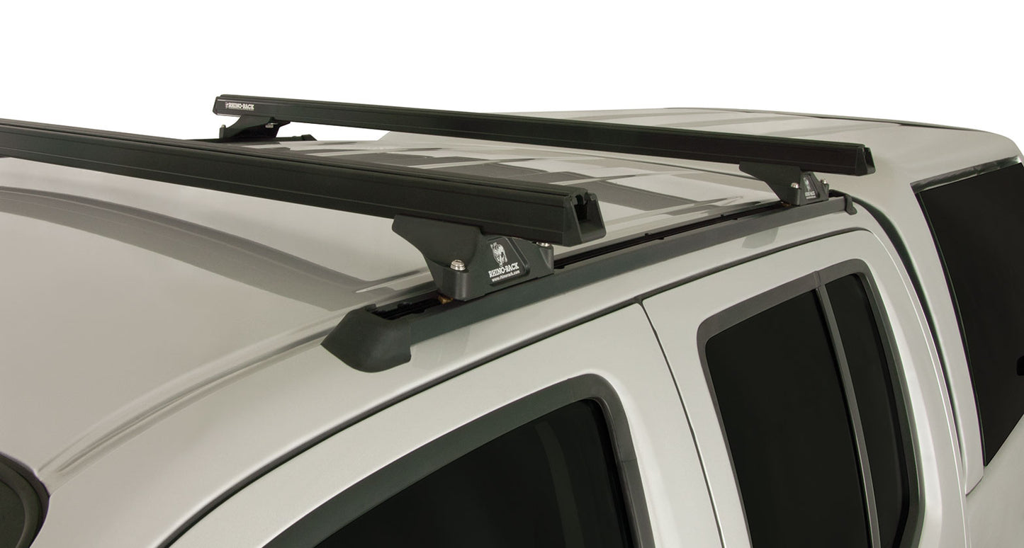 Heavy Duty RLTP Trackmount Black 2 Bar Roof Rack