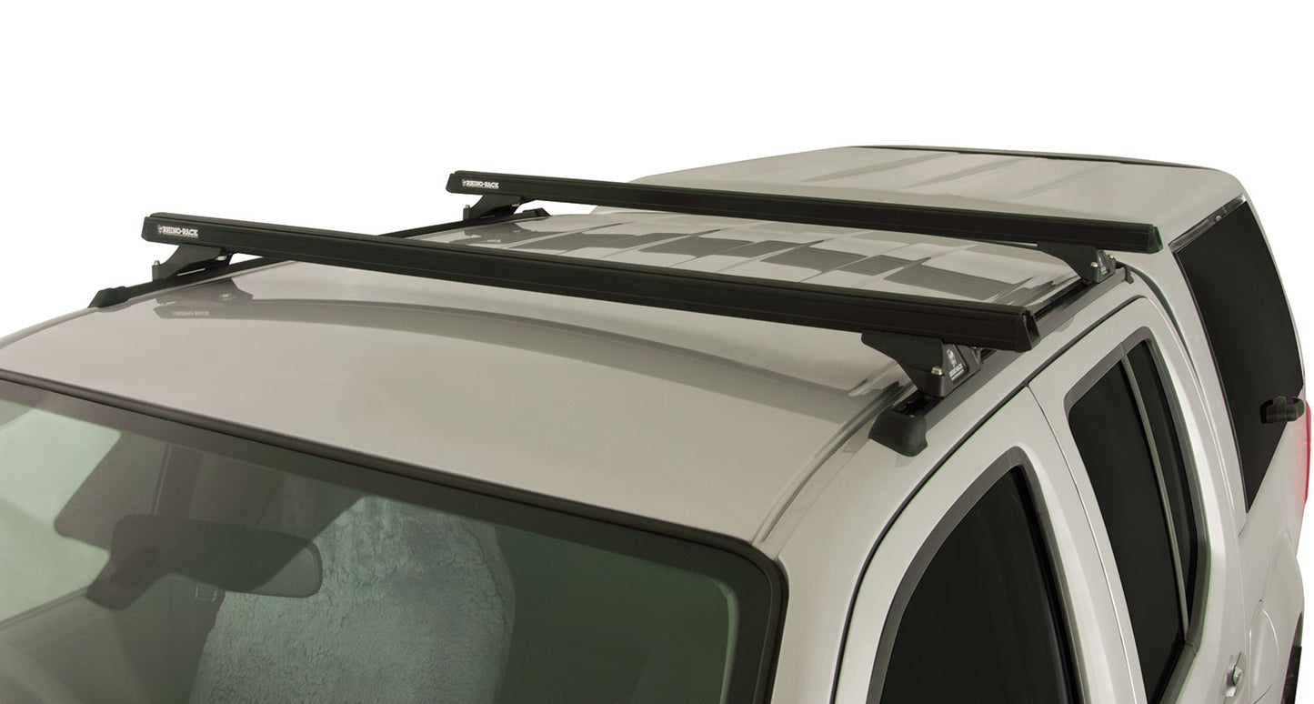 Heavy Duty RLTP Trackmount Black 2 Bar Roof Rack