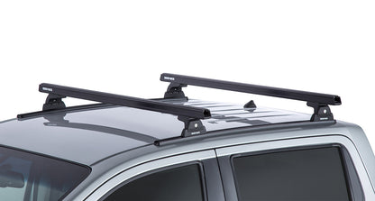 Heavy Duty RLT600 Trackmount Black 2 Bar Roof Rack