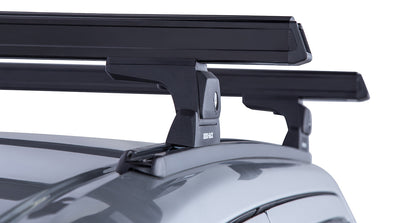 Heavy Duty RLT600 Trackmount Black 2 Bar Roof Rack