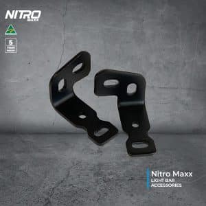 Nitro Maxx Dual Row Light Bar Side Mount Brackets (Pair)