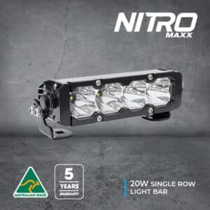Nitro Maxx 20W 7″ Single Row Light Bar