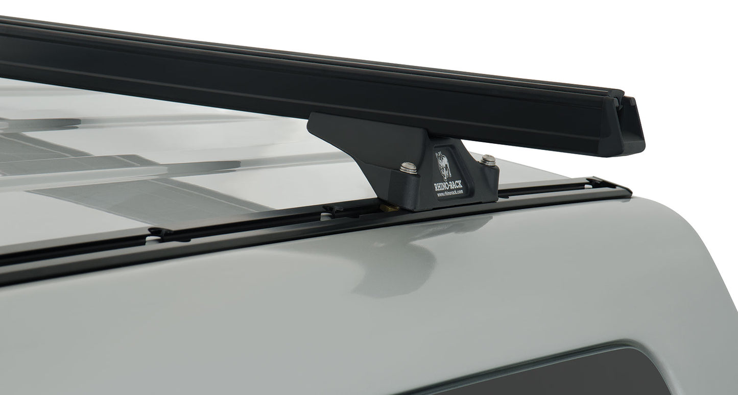 Heavy Duty RLTP Trackmount Black 2 Bar Roof Rack