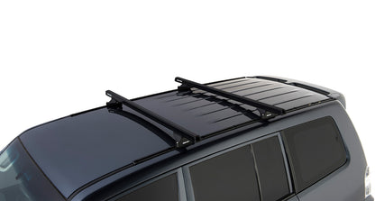 Heavy Duty RLTP Trackmount Black 2 Bar Roof Rack