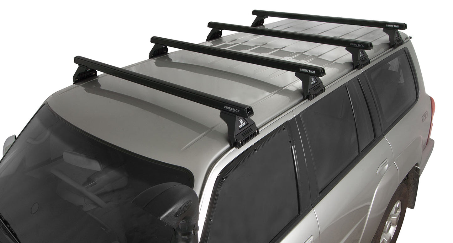 Heavy Duty RL110 Black 4 Bar Roof Rack