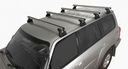 Heavy Duty RL110 Silver 4 Bar Roof Rack