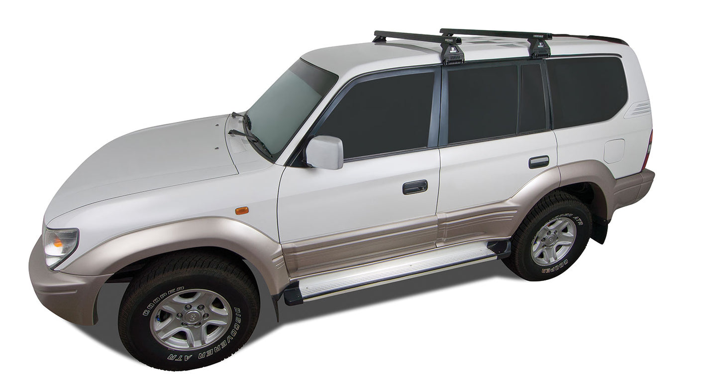 Heavy Duty RL110 Black 2 Bar Roof Rack