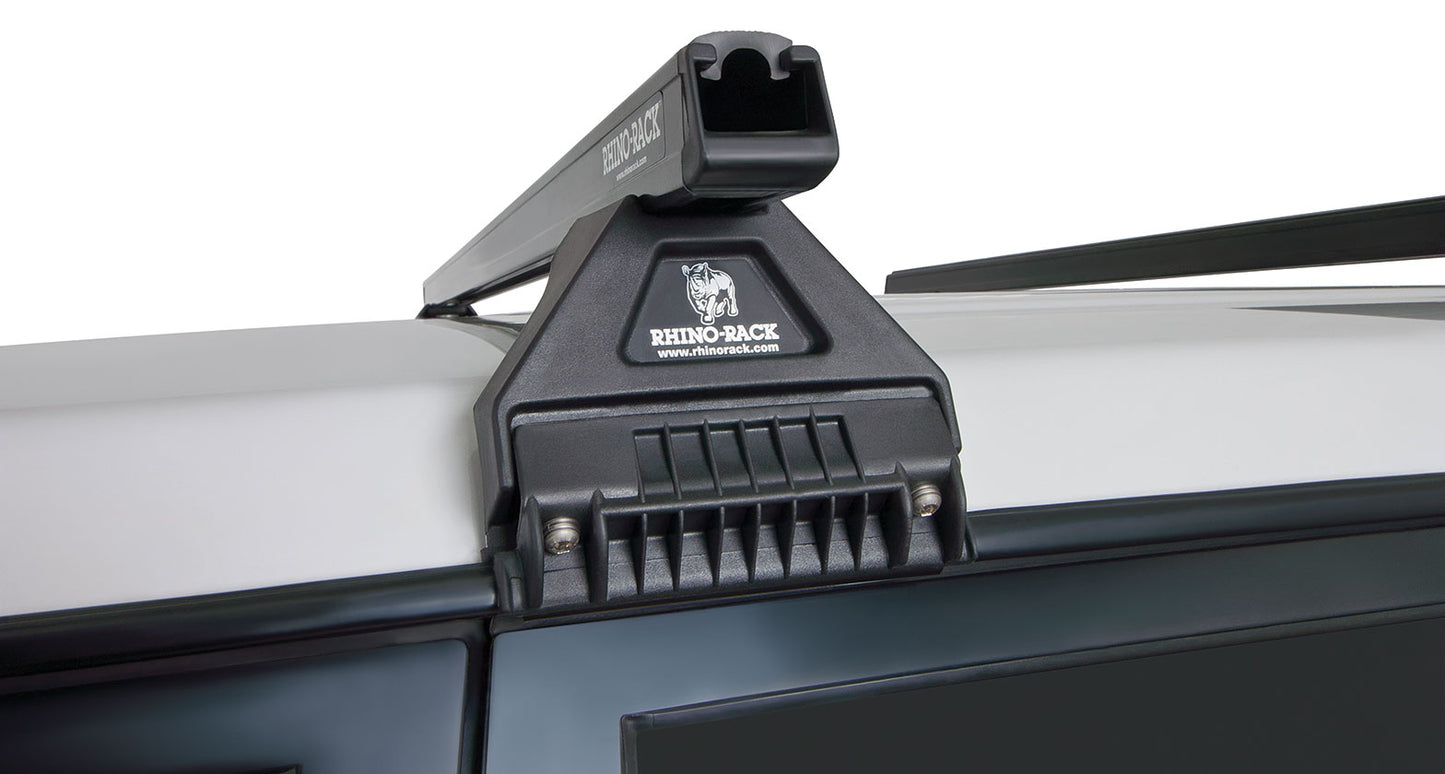 Heavy Duty RL110 Black 2 Bar Roof Rack