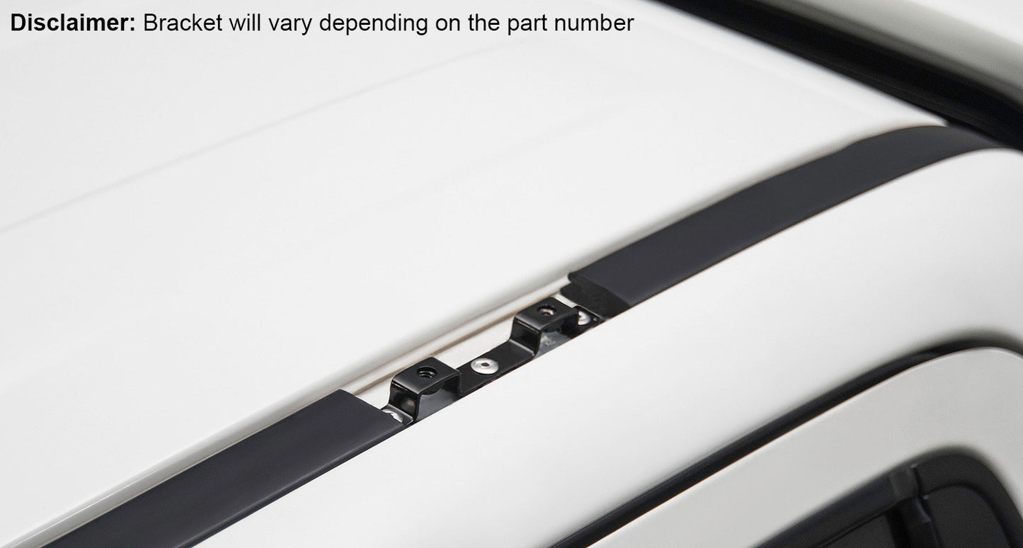 Heavy Duty RLT600 Ditch Mount Silver 2 Bar Roof Rack