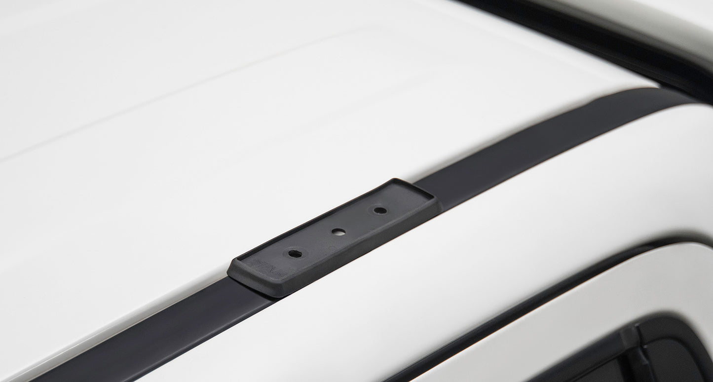 Heavy Duty RLT600 Ditch Mount Black 2 Bar Roof Rack