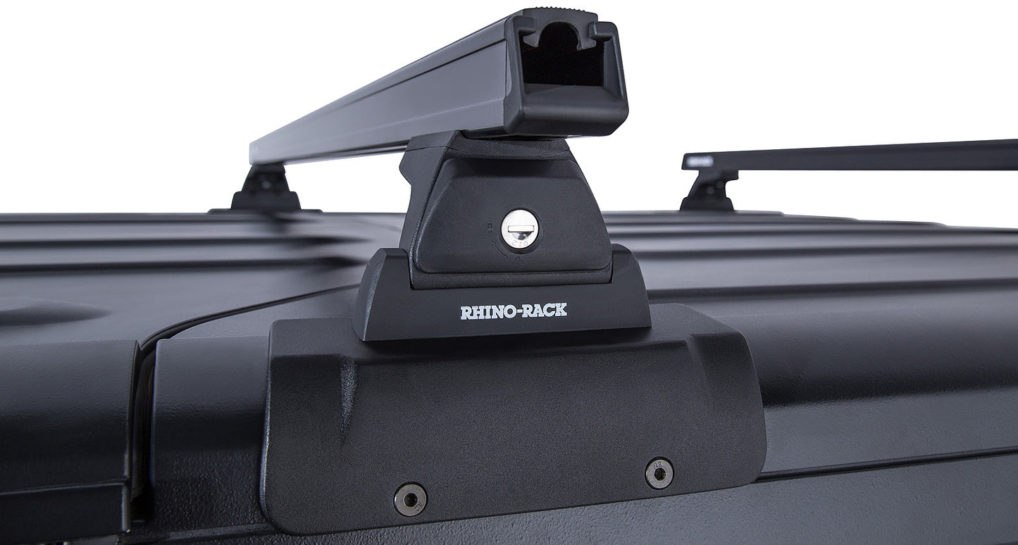 Heavy Duty RLT600 Black 2 Bar Rhino-Rack Backbone Roof Rack