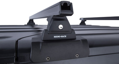 Heavy Duty RLT600 Black 2 Bar Rhino-Rack Backbone Roof Rack