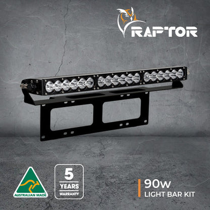 Raptor 90 LED 20.5″ Light Bar Number Plate Kit