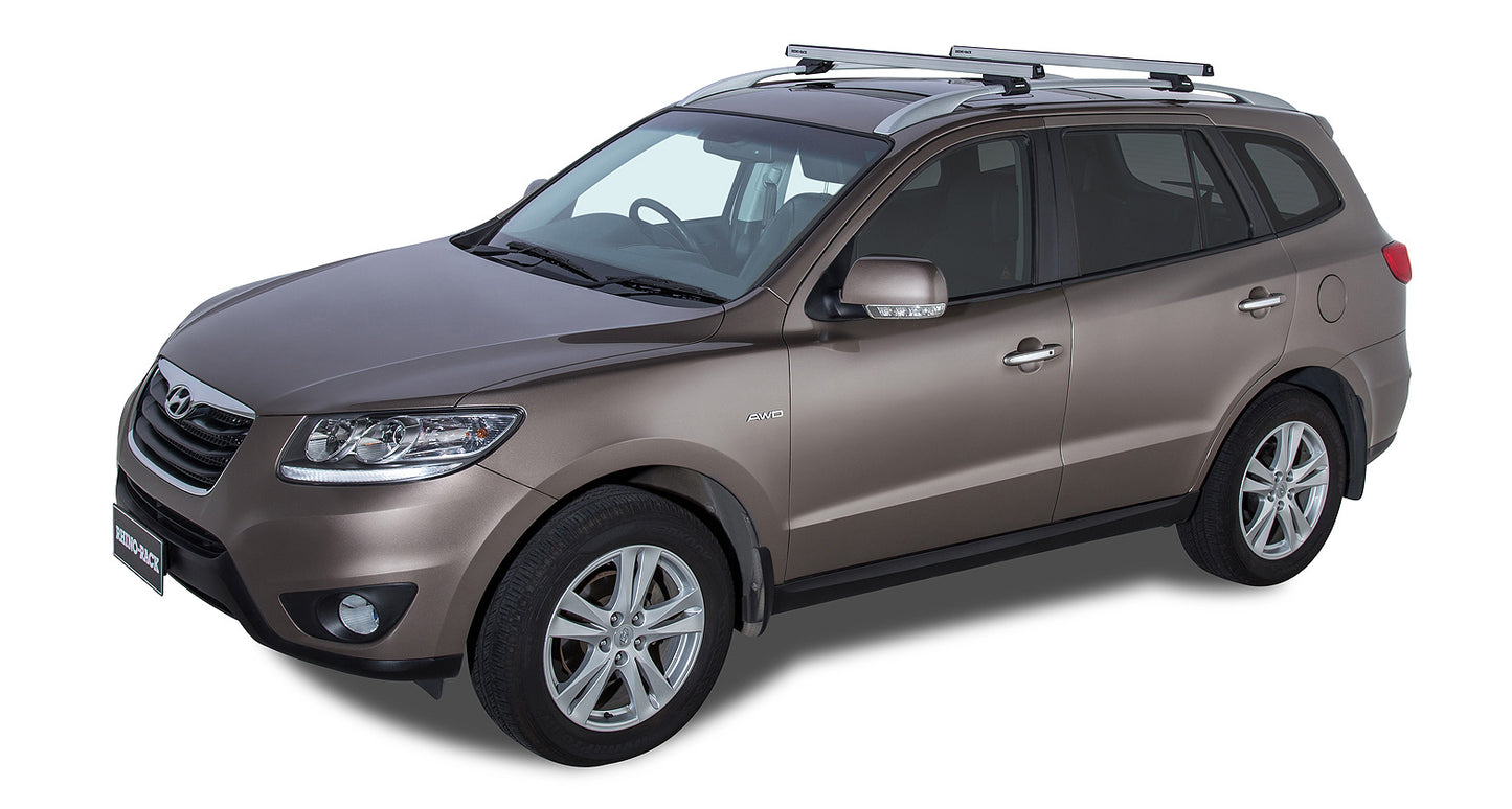 Heavy Duty CXB Silver 2 Bar Roof Rack