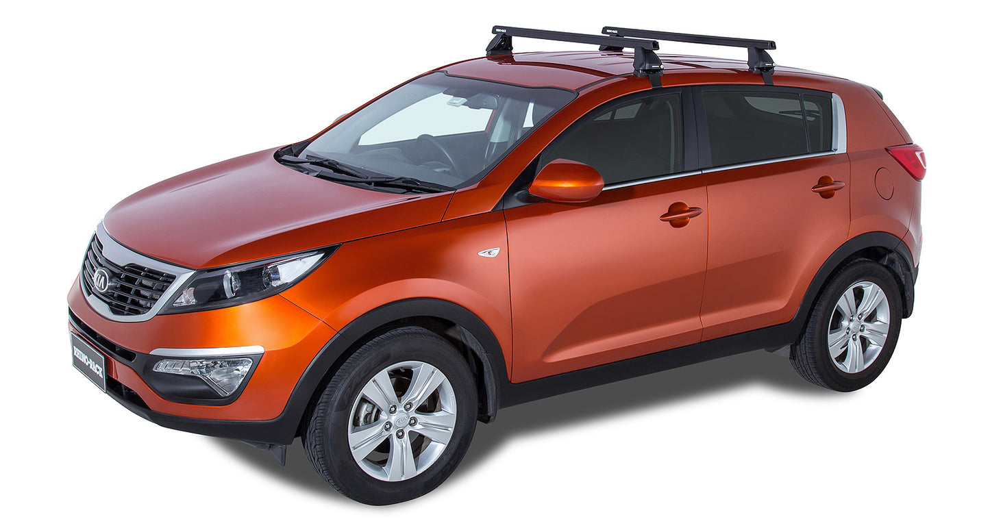 Heavy Duty 2500 Black 2 Bar Roof Rack