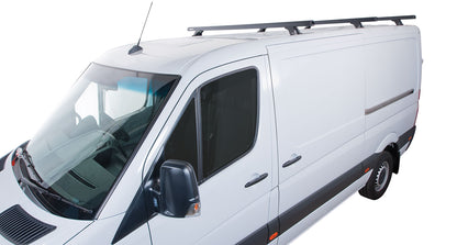 Heavy Duty RLTF Black 3 Bar Roof Rack