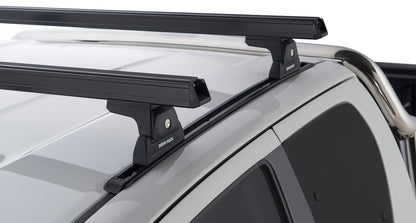 Heavy Duty RLT600 Trackmount Black 2 Bar Roof Rack
