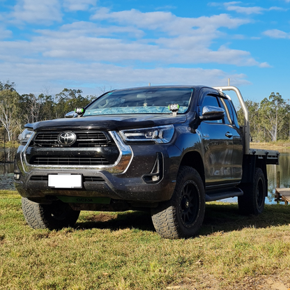 2015-2024 Toyota Hilux N80 Bonnet Hinge Ditch Light Bracket Pair